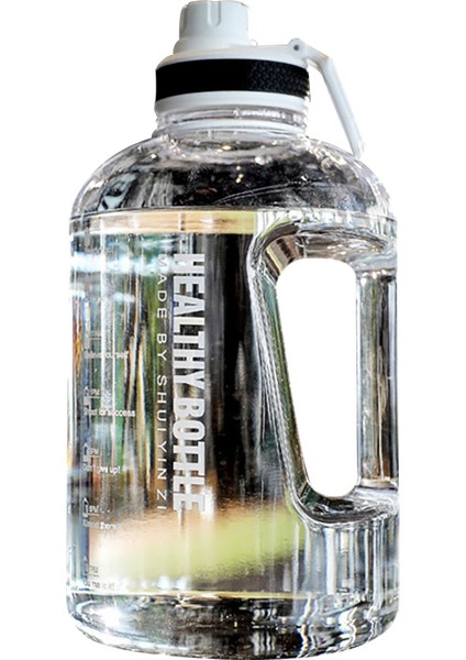 2200ML Sızdırmaz Su Şişesi - Siyah (Yurt Dışından)