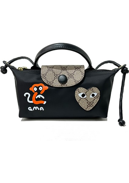 Mini Hamur Torbası Taşınabilir Omuz Messenger Küçük Çanta Su Geçirmez Graffiti Çantası (Yurt Dışından)