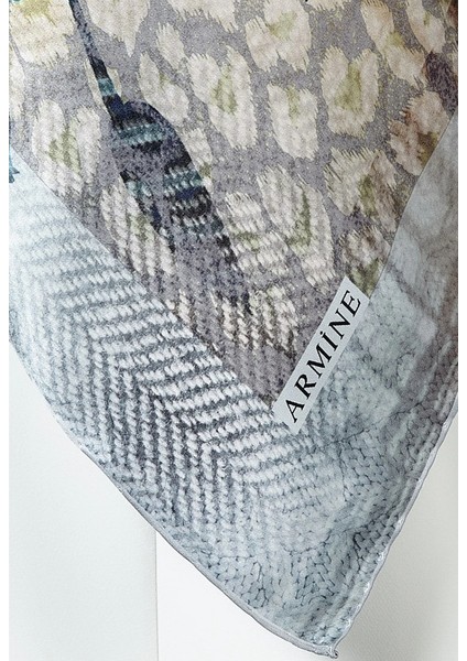 Özel Nostalji Serisi Twill İpek Eşarp Modelleri 8301D-84