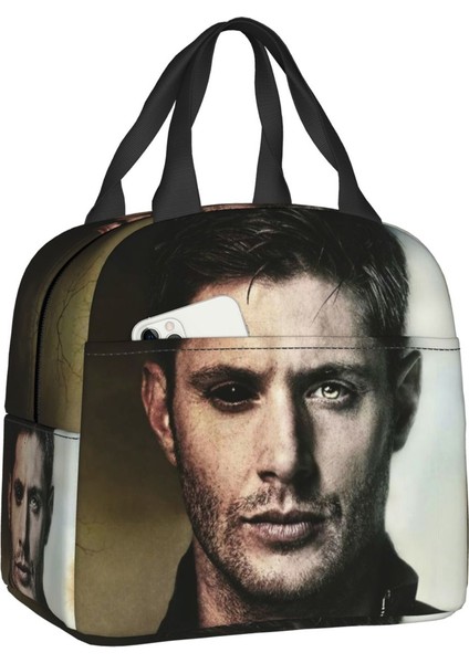 Yuying Shop No.4 Stili 22X20X13CM Dean Winchester Taşınabilir Yemek Kabı Kadın Sızdırmaz Supernatural Tv Gösterisi Soğutucu Termal Gıda Yalıtımlı Öğle Yemeği Çantası Çocuklar Okul (Yurt Dışından)