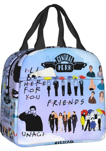 No.12 Tarzı 22X20X13CM Özel Komik Tv Gösterisi Arkadaşlar Öğle Yemeği Çantası Kadın Sıcak Soğutucu Yalıtımlı Yemek Kabı Öğrenci Okul Çalışması Için Tote Çanta (Yurt Dışından)