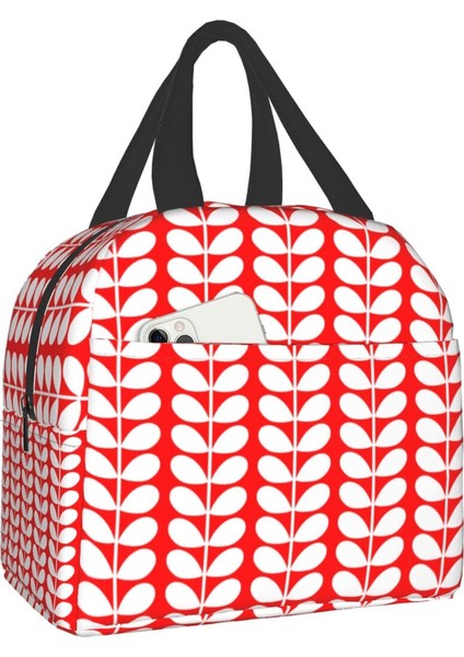 No.8 Tarzı 22X20X10CM Öğle Yemeği Çantası Kadın Termal Soğutucu Yalıtımlı Iskandinav Çiçekleri Öğle Yemeği Kutusu Öğrenci Okul Için Torage Çantası (Yurt Dışından)