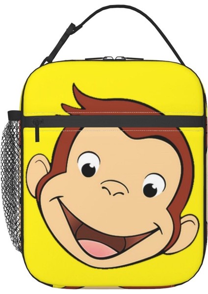 No.1 Stili 21X11X26CM Meraklı George Sevimli Komik Yalıtımlı Öğle Yemeği Çantası Kadınlar Için Sızdırmaz Tv Dizisi Soğutucu Termal Yemek Kabı Ofis Seyahat (Yurt Dışından) fiyatları