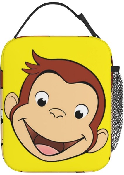 No.1 Stili 21X11X26CM Meraklı George Sevimli Komik Yalıtımlı Öğle Yemeği Çantası Kadınlar Için Sızdırmaz Tv Dizisi Soğutucu Termal Yemek Kabı Ofis Seyahat (Yurt Dışından) fırsatları