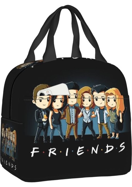 No.8 Tarzı 22X20X13CM Arkadaşlar Karakterler Karikatür Yalıtımlı Öğle Yemeği Çantası Kamp Seyahat Soğutucu Termal Yemek Kabı Kadın Çocuk Gıda Konteyner Bez Çantalar (Yurt Dışından) fırsatları