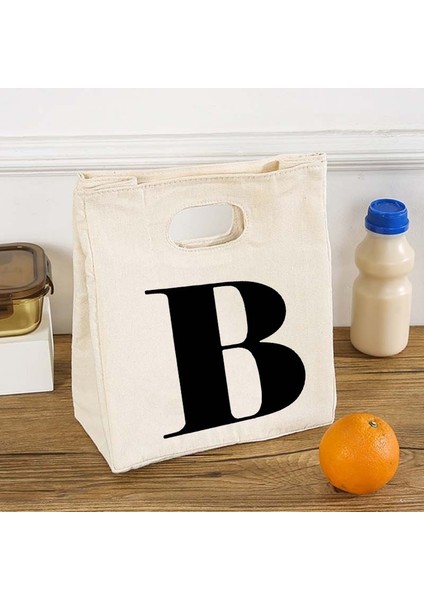 Q02473-TBBG-C Tarzı Alfabe Fonksiyonel Soğutucu Öğle Yemeği Kutusu Çanta Taşınabilir Yalıtımlı Tuval Bento Tote Termal Gıda Saklama Çantası Kadınlar Çocuklar Için (Yurt Dışından) modelleri