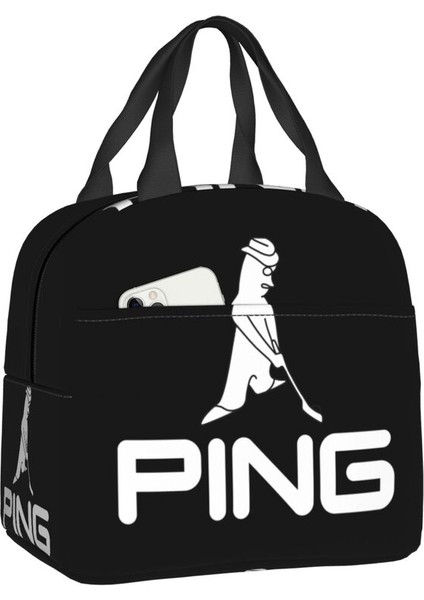 No.1 Stili 22X20X13CM Golf Logosu Yemek Kabı Kadın Su Geçirmez Soğutucu Termal Gıda Yalıtımlı Öğle Yemeği Çantası Çocuklar Okul Çocukları Taşınabilir Bez Çantalar (Yurt Dışından)