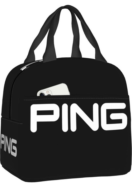 No.1 Stili 22X20X13CM Golf Logosu Yemek Kabı Kadın Su Geçirmez Soğutucu Termal Gıda Yalıtımlı Öğle Yemeği Çantası Çocuklar Okul Çocukları Taşınabilir Bez Çantalar (Yurt Dışından)