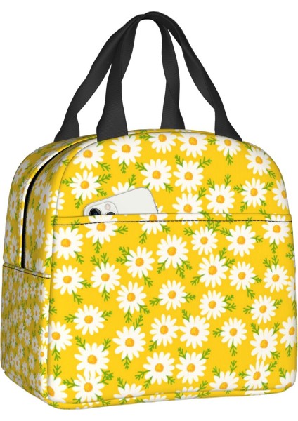 No.5 Tarzı 22X20X13CM Çiçek Papatya Baskı Yalıtımlı Öğle Yemeği Çantası Kadınlar Için Papatya Çiçekleri Soğutucu Termal Yemek Çantası Taşınabilir Gıda Çantaları (Yurt Dışından) modelleri