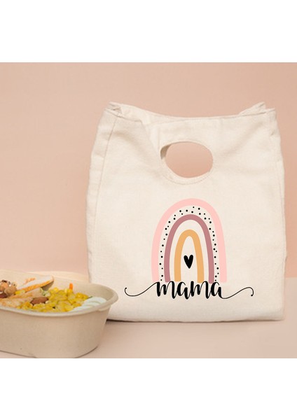 Q04224-TBBG-C Stili Gökkuşağı Mama Baskı Taşınabilir Öğle Yemeği Çantası Yeni Termal Yalıtımlı Öğle Yemeği Tote Soğutucu Çanta Bento Kese Konteyner Gıda Saklama Torbaları (Yurt Dışından) modelleri