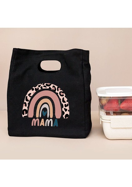 Q04224-TBBG-C Stili Gökkuşağı Mama Baskı Taşınabilir Öğle Yemeği Çantası Yeni Termal Yalıtımlı Öğle Yemeği Tote Soğutucu Çanta Bento Kese Konteyner Gıda Saklama Torbaları (Yurt Dışından) fırsatları