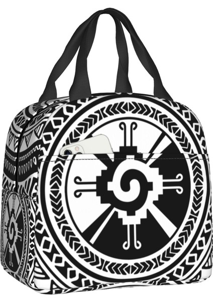 No.11 Tarzı 22X20X13CM Maya Hunab Ku Çift Başlı Yılan Yalıtımlı Yemek Çantası Kadınlar Için Yeniden Kullanılabilir Soğutucu Termal Gıda Yemek Kabı Okul (Yurt Dışından)