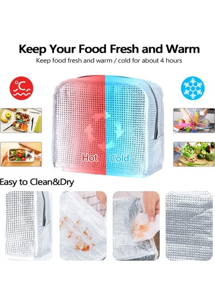 4ASTRONOT002 Tarzı Yalıtımlı Öğle Yemeği Çantası Taşınabilir Çanta Astronot Kanvas Soğutucu Çanta Teneke Folyo Termal Gıda Öğle Yemeği Çantası Kadın Çocuklar Için Gıda Çantası (Yurt Dışından) fiyatları