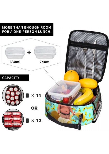 No.4 Stili 26X21X11CM Komik Gibby Muz Yalıtımlı Öğle Yemeği Çantaları Açık Yeniden Kullanılabilir Termal Soğutucu Yemek Kabı Kadın Çocuk (Yurt Dışından) fırsatları