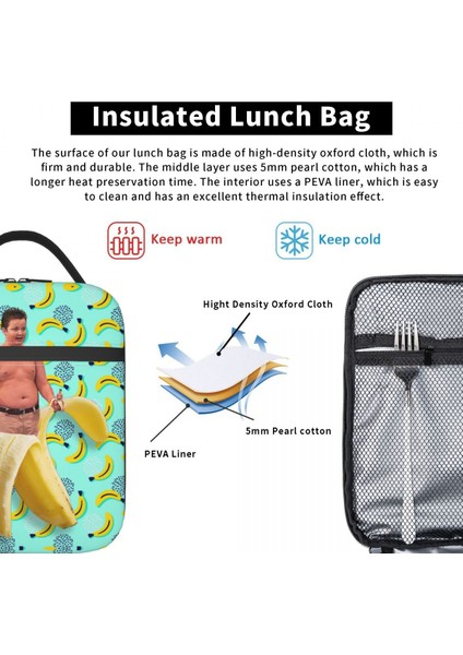 No.4 Stili 26X21X11CM Komik Gibby Muz Yalıtımlı Öğle Yemeği Çantaları Açık Yeniden Kullanılabilir Termal Soğutucu Yemek Kabı Kadın Çocuk (Yurt Dışından) indirimleri