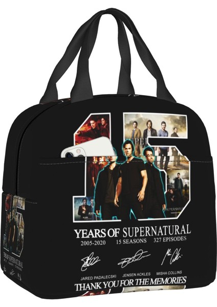 No.14 Tarzı 22X20X13CM Dean Winchester Taşınabilir Yemek Kabı Kadın Sızdırmaz Supernatural Tv Gösterisi Soğutucu Termal Gıda Yalıtımlı Öğle Yemeği Çantası Çocuklar Okul (Yurt Dışından)