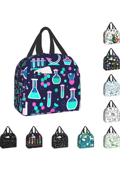 No.8 Tarzı 22X20X13CM Pembe Bilim Yalıtımlı Yemek Çantası Kadınlar Için Kimyasal Laboratuvar Kimya Teknolojisi Taşınabilir Termal Soğutucu Bento Kutusu (Yurt Dışından) fiyatları