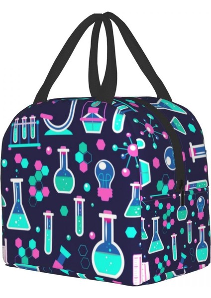 No.8 Tarzı 22X20X13CM Pembe Bilim Yalıtımlı Yemek Çantası Kadınlar Için Kimyasal Laboratuvar Kimya Teknolojisi Taşınabilir Termal Soğutucu Bento Kutusu (Yurt Dışından) modelleri