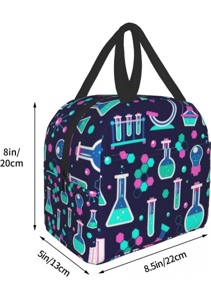 No.8 Tarzı 22X20X13CM Pembe Bilim Yalıtımlı Yemek Çantası Kadınlar Için Kimyasal Laboratuvar Kimya Teknolojisi Taşınabilir Termal Soğutucu Bento Kutusu (Yurt Dışından) indirimleri