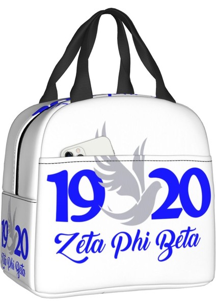 No.11 Tarzı 22X20X13CM Zeta Phi Beta Termal Yalıtımlı Öğle Yemeği Çantası Kadın Yeniden Kullanılabilir Yemek Çantası Kutusu Iş Okul Için Depolama Gıda Torbaları (Yurt Dışından) fiyatları