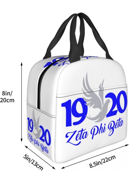 No.11 Tarzı 22X20X13CM Zeta Phi Beta Termal Yalıtımlı Öğle Yemeği Çantası Kadın Yeniden Kullanılabilir Yemek Çantası Kutusu Iş Okul Için Depolama Gıda Torbaları (Yurt Dışından) fırsatları