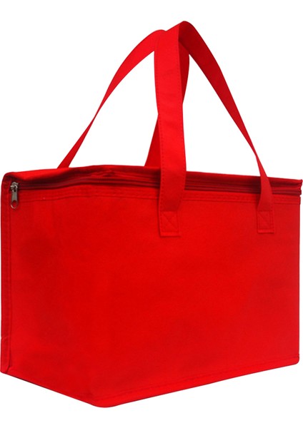 Kırmızı Stil 20X23X35CM Katlanabilir Yalıtımlı Çanta Buz Paketi Alüminyum Folyo Su Geçirmez Büyük Kapasiteli Gıda Taşınabilir Termal Soğutucu Kek Çantaları Su Geçirmez (Yurt Dışından)