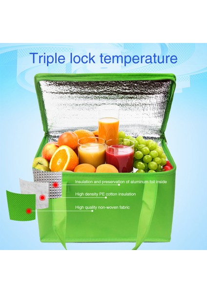 Kırmızı Stil 20X23X35CM Katlanabilir Yalıtımlı Çanta Buz Paketi Alüminyum Folyo Su Geçirmez Büyük Kapasiteli Gıda Taşınabilir Termal Soğutucu Kek Çantaları Su Geçirmez (Yurt Dışından) fiyatları