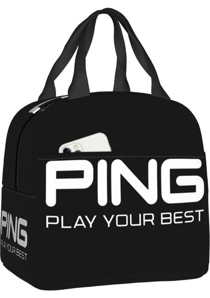 No.21 Stili 22X20X13CM Golf Logosu Yemek Kabı Kadın Su Geçirmez Soğutucu Termal Gıda Yalıtımlı Öğle Yemeği Çantası Çocuklar Okul Çocukları Taşınabilir Bez Çantalar (Yurt Dışından)