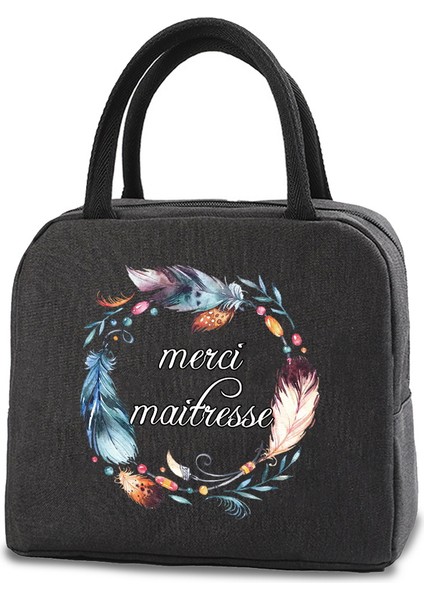 4MAITRESSE023 Tarzı Çocuk Yalıtımlı Yemek Kabı Erkek Kadın Seyahat Taşınabilir Kamp Çantası Maitresse Baskı Soğuk Gıda Soğutucu Termal Çanta Çanta (Yurt Dışından)