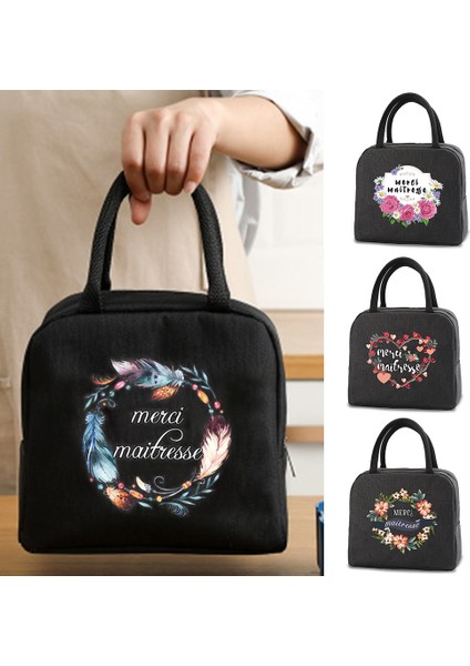 4MAITRESSE023 Tarzı Çocuk Yalıtımlı Yemek Kabı Erkek Kadın Seyahat Taşınabilir Kamp Çantası Maitresse Baskı Soğuk Gıda Soğutucu Termal Çanta Çanta (Yurt Dışından) modelleri