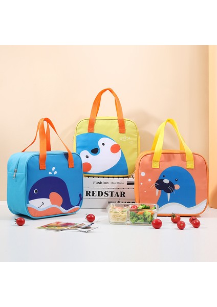 Balina Tarzı Karikatür Kare Termal Öğle Yemeği Çantası Kadın Çocuklar Yalıtımlı Soğutucu Çanta Büyük Kapasiteli Taşınabilir Gıda Bento Kutusu Çanta Kızlar Için (Yurt Dışından) fiyatları
