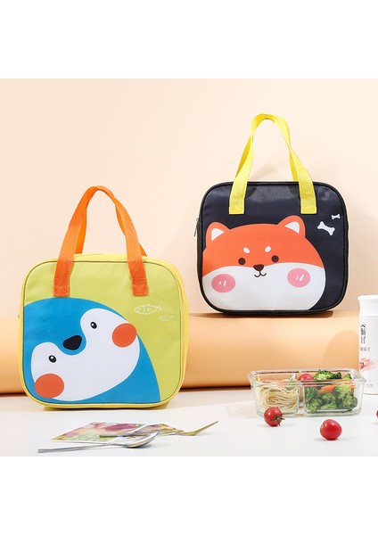 Balina Tarzı Karikatür Kare Termal Öğle Yemeği Çantası Kadın Çocuklar Yalıtımlı Soğutucu Çanta Büyük Kapasiteli Taşınabilir Gıda Bento Kutusu Çanta Kızlar Için (Yurt Dışından) modelleri
