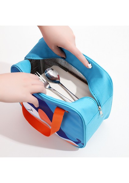 Balina Tarzı Karikatür Kare Termal Öğle Yemeği Çantası Kadın Çocuklar Yalıtımlı Soğutucu Çanta Büyük Kapasiteli Taşınabilir Gıda Bento Kutusu Çanta Kızlar Için (Yurt Dışından) fırsatları