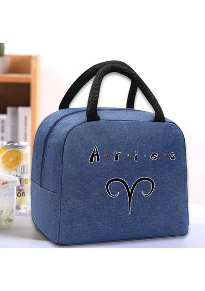 4 TAKIMYILDIZI012 Tarzı Öğle Yemeği Çantası Yalıtımlı Termal Kutu Soğutucu Tote Unisex Organizatör Gıda Öğle Yemeği Kutusu Saklama Torbaları Çanta Takımyıldızı Desen (Yurt Dışından) fırsatları