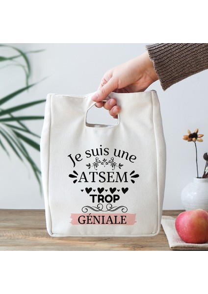 9ATSEM0016 Stili Süper Atsem Baskı Öğle Yemeği Çantası Yaz Soğutucu Çanta Yalıtımlı Termal Çanta Astem Hediye Öğle Yemeği Kutusu Yıl Sonu Öğretmen Hediye (Yurt Dışından) indirimleri