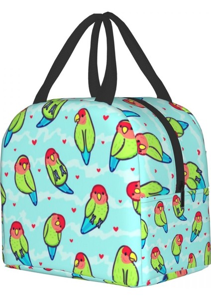 No.7 Tarzı 22X20X13CM Sevimli Kuş Taşınabilir Yemek Kabı Çok Fonksiyonlu Papağan Lovebird Soğutucu Termal Gıda Yalıtımlı Öğle Yemeği Çantası Kadınlar Için Ofis Çalışması (Yurt Dışından)