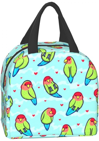 No.7 Tarzı 22X20X13CM Sevimli Kuş Taşınabilir Yemek Kabı Çok Fonksiyonlu Papağan Lovebird Soğutucu Termal Gıda Yalıtımlı Öğle Yemeği Çantası Kadınlar Için Ofis Çalışması (Yurt Dışından)