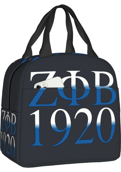 No.10 Stili 22X20X13CM Zeta Phi Beta Termal Yalıtımlı Öğle Yemeği Çantaları Kadın Taşınabilir Yemek Kabı Okul Çalışması Için Açık Çok Fonksiyonlu Gıda Torbaları (Yurt Dışından) fiyatları