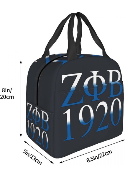 No.10 Stili 22X20X13CM Zeta Phi Beta Termal Yalıtımlı Öğle Yemeği Çantaları Kadın Taşınabilir Yemek Kabı Okul Çalışması Için Açık Çok Fonksiyonlu Gıda Torbaları (Yurt Dışından) fırsatları