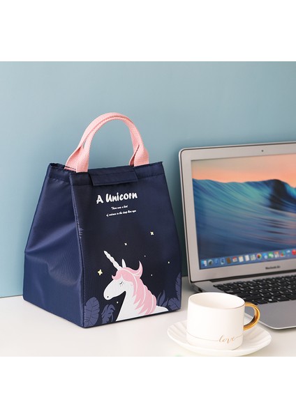 Pembe Tarzı Karikatür Soğutucu Öğle Yemeği Çantası Çocuklar Kadınlar Için Seyahat Termal Kahvaltı Organizatör Yalıtımlı Su Geçirmez Saklama Çantası Yemek Kabı (Yurt Dışından) modelleri