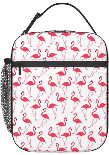 No.16 Stili 26X21X11CM Pembe Flamingo Taşınabilir Öğle Yemeği Kutuları Kadın Çok Fonksiyonlu Termal Soğutucu Gıda Yalıtımlı Öğle Yemeği Çantası Çocuklar Okul Çocukları (Yurt Dışından) modelleri