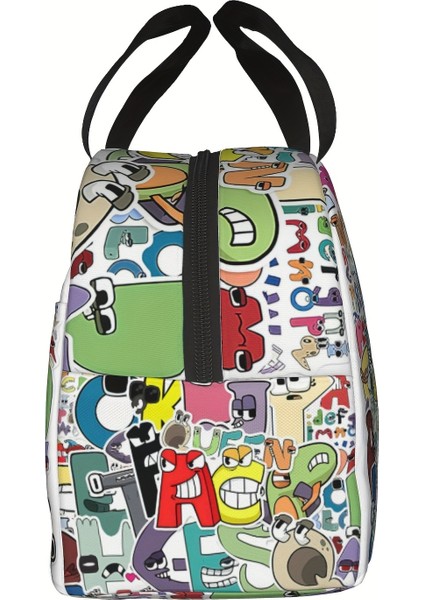 Siyah Stil 8,5X5X8 Inç Alfabe Baskılı Yalıtımlı Öğle Yemeği Çantası Yeniden Kullanılabilir Kalınlaşmış Alüminyum Yemek Kabı Ofis Çalışması Okul Plaj Çocuklar Için Yetişkinler Için (Yurt Dışından) modelleri