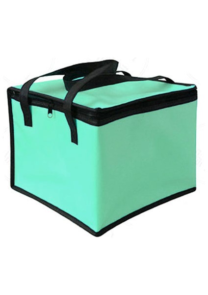 Yeşil Stil 35X35X23CM Yalıtımlı Termal Soğutucu Çanta Serin Öğle Yemeği Yiyecekleri Içecek Kutuları Içecek Depolama Büyük Kare Soğutulmuş Çanta Z Teneke Folyo Gıda Torbaları (Yurt Dışından)