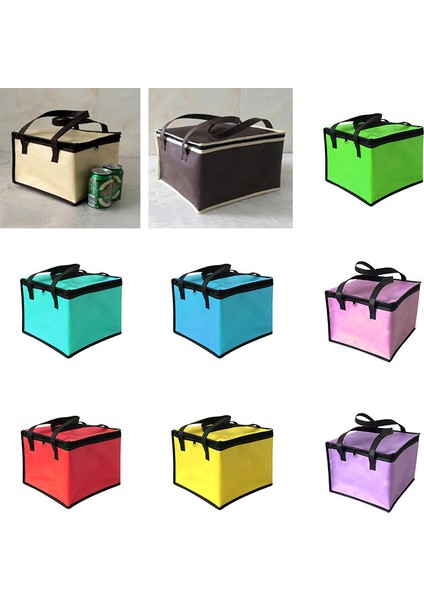 Yeşil Stil 35X35X23CM Yalıtımlı Termal Soğutucu Çanta Serin Öğle Yemeği Yiyecekleri Içecek Kutuları Içecek Depolama Büyük Kare Soğutulmuş Çanta Z Teneke Folyo Gıda Torbaları (Yurt Dışından) indirimleri