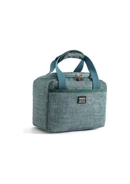 Yeşil Stil Taşınabilir Öğle Yemeği Çantası Yeni Isı Yalıtımlı Yemek Kabı Tote Soğutucu Çanta Bento Kese Yemek Konteyner Okul Gıda Saklama Torbaları (Yurt Dışından)