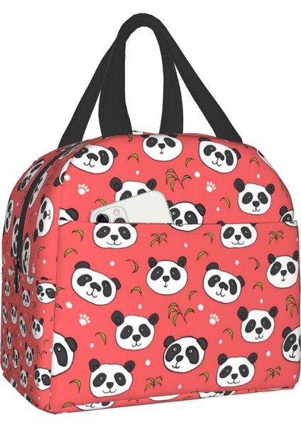 No.8 Tarzı 22X20X13CM Sevimli Panda Yalıtımlı Öğle Yemeği Çantası Kadınlar Için Taşınabilir Yeniden Kullanılabilir Termal Soğutucu Yemek Kabı Tote Ofis Seyahat Gıda Saklama Torbaları (Yurt Dışından)