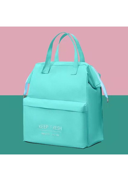 Yeşil-S Tarzı Büyük Kapasiteli Öğle Yemeği Çantası Kadın Su Geçirmez Yalıtımlı Omuz Crossbody Çanta Yemek Kabı Için Taşınabilir Taze Soğutucu Çanta (Yurt Dışından)