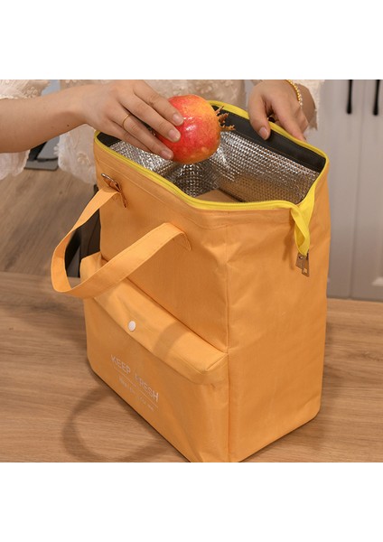 Yeşil-S Tarzı Büyük Kapasiteli Öğle Yemeği Çantası Kadın Su Geçirmez Yalıtımlı Omuz Crossbody Çanta Yemek Kabı Için Taşınabilir Taze Soğutucu Çanta (Yurt Dışından) fiyatları