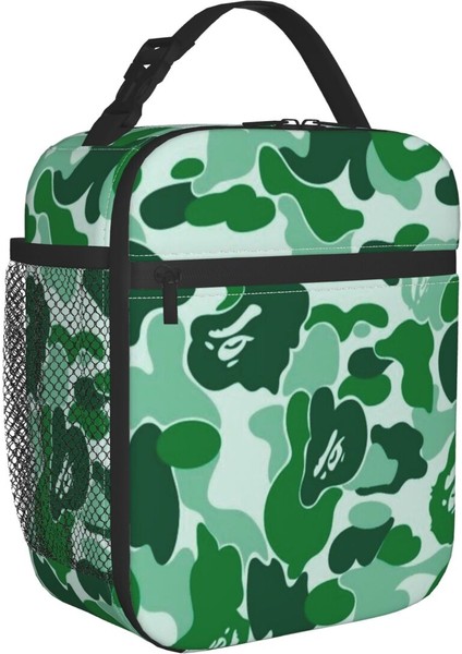 No.8 Tarzı 26X21X11CM Bir Kez Bir Asker Her Zaman Bir Asker Yalıtımlı Öğle Yemeği Çantası Okul Kamuflaj Kamuflaj Ordu Taşınabilir Termal Soğutucu Bento Kutusu Çocuk (Yurt Dışından)