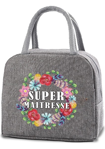 4MAITRESSE016 Tarzı Gıda Öğle Yemeği Çantası Maitresse Baskı Öğrencileri Yemeklerle Çalışmaya Gitmek Alüminyum Folyo Çocuk Taşınabilir Yalıtımlı Akşam Yemeği Çanta Soğutucu Çantalar (Yurt Dışından)